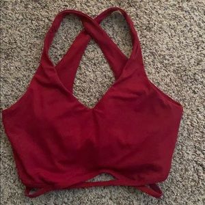 Fabletics Sports Bra red